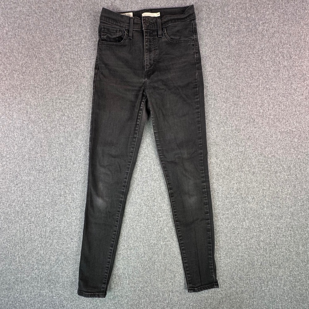Levi's Jeans Womens 28 Mile High Super Skinny Black High Rise Stretch Denim